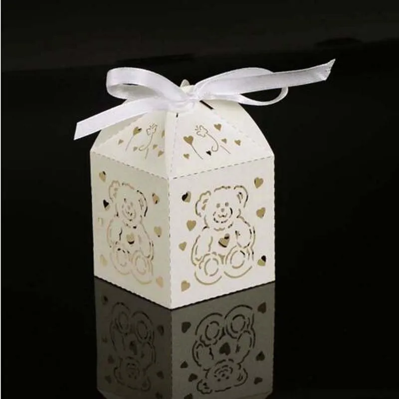 50PcsLots Laser Cut Little Bear Gift Box Favor Boxes Favor Boxes Baby Shower Favors Kids Birthday Wedding Party Decoration (15)