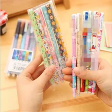 Корейская версия мультяшная ручка свежий и прекрасный ветер гелевая ручка набор креативные фломастеры 6 комплектов