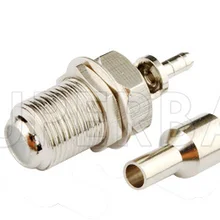 Superbat10 шт в наборе, F 75 Ом обжимной Штекерная перегородка RF разъем для RG179, RG174, RG178, RG316, LMR100 кабель