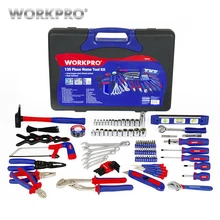 WORKPRO 139 шт., домашний инструмент, набор инструментов для дома, Набор отверток, плоскогубцы, гаечный ключ