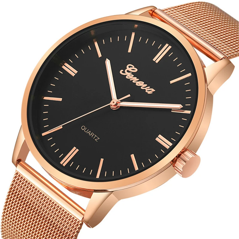 Luxury Mens Watch Mesh Stainless Steel Watchband Fashion Gold Silver Men Bracelet Analog Simple Casual Clock Montre Homme | Наручные часы