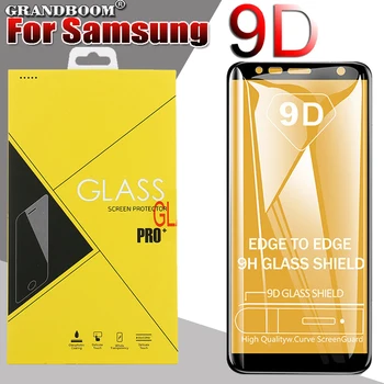 

500pcs 9D Full Cover Tempered Glass For Samsung Galaxy S10 E A90 A80 A70 A60 A50 A40 M30 M20 Screen Protector With Yellow Box