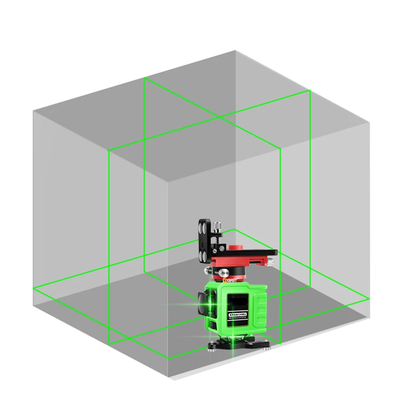 12 линия 3D лазерный уровень для укладки плитки самонивелирующийся 360 горизонтальный и вертикальный крест супер мощный зеленый лазерный луч линии
