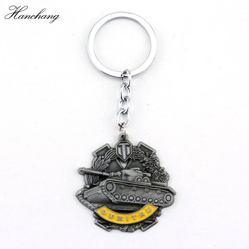 

World Of Tanks Keychain Hot Sale Popular Game Keychain WOT Keychain Metal Men Car Key Gift Tank War Pendant Keyring Jewelry