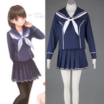 

Sister Yazaki Cosplay Women Costumer Dress Sexy Ten Feaye High School Uniform Outfit Hot Sale