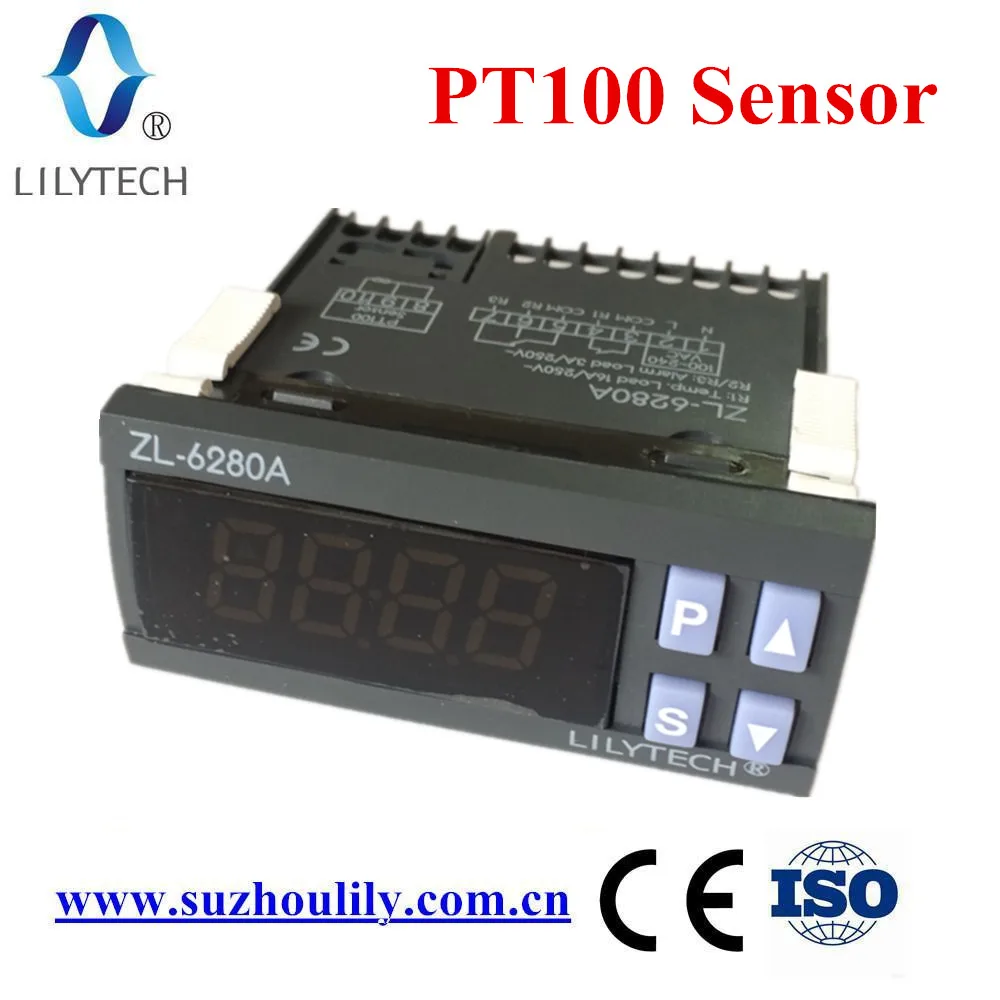 Controlador de Temperatura Digital de Alta Termostato Temperatura Lilytech Zl-6280a 400c 16a Pt100