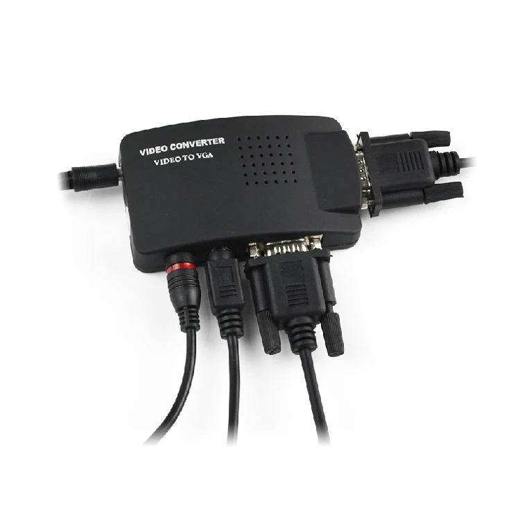 1set High Resolution Digital AV / S video to VGA TV Signal Converter