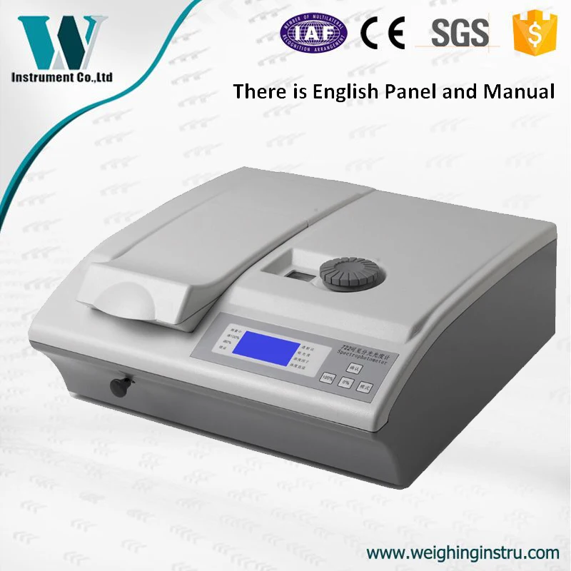 

model 722S with RS232 interface and software spectrophotometers