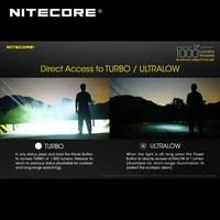   NITECORE TUP CREE XP-L HD V6   1000      