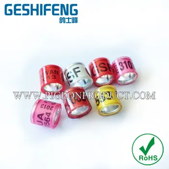 

new stylish aluminum core with plastic coat pigeon ring,pigeon band
