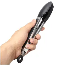 Силиконовые Кухня Кулинария Салат Щипцы сервировочные барбекю Нержавеющая сталь ручки посуды