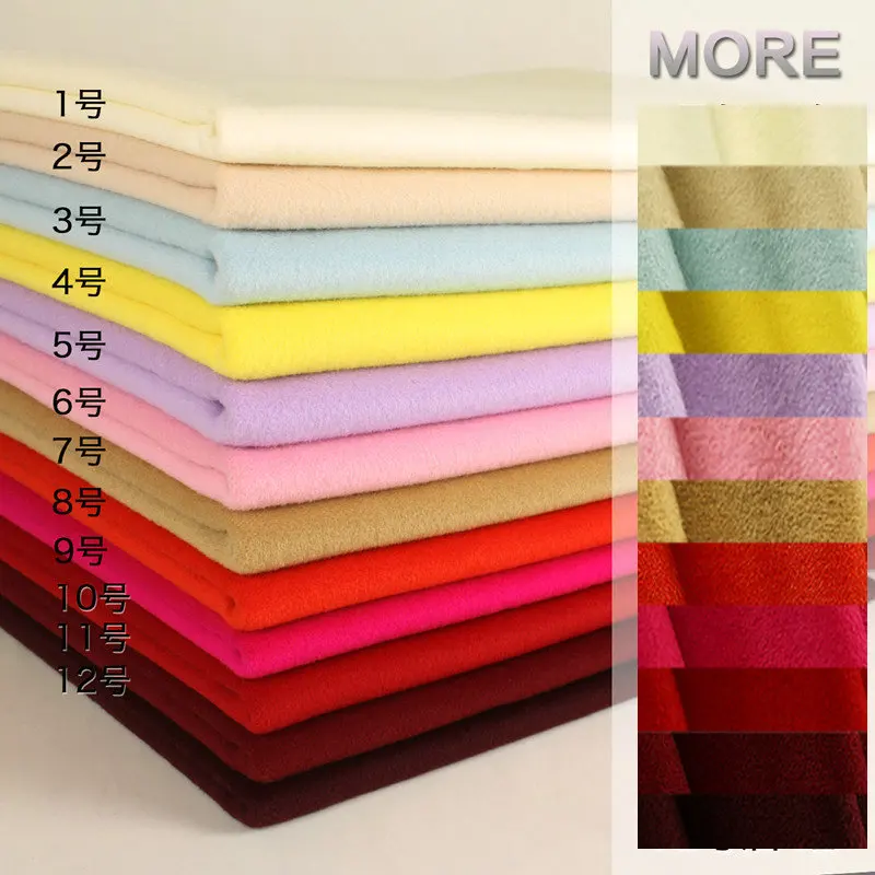 

12Color Over Coating Woolen cashmere Cloth fabric For Winter garment coat W1H05