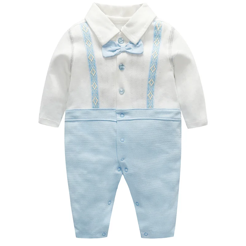 

New Newborn Baby Rompers Clothes Baby Boys Clothes Tie Gentleman Bow Leisure Infant Toddler One-pieces Jumpsuit Baby Rompers Boy