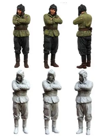 

1/35 Resin Figure Red Army Tankman 1pc Model Kits