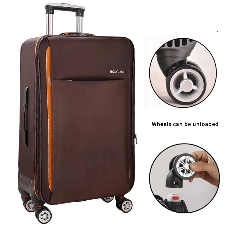 

Oxford Men Travel Luggage Women Suitcase carry on Waterproof Rolling Trolley case 24" boarding case business laptop travel bags