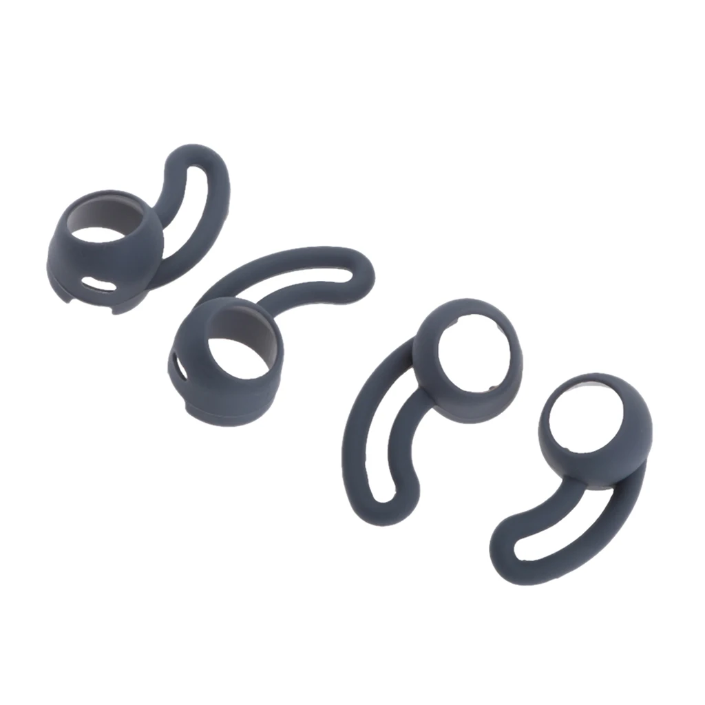 Dark grey 2 пары силиконовых сменных ушных крючков для Beatsx Urbeats Beats беспроводные наушники-вкладыши маленькие большие наконечники для ушей - Цвет: Dark grey