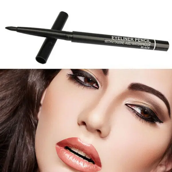 

2pcs/lotHot selling Makeup Rotary Retractable Waterproof Automatic Eyeliner Pencil Beauty Eye Liner Pen