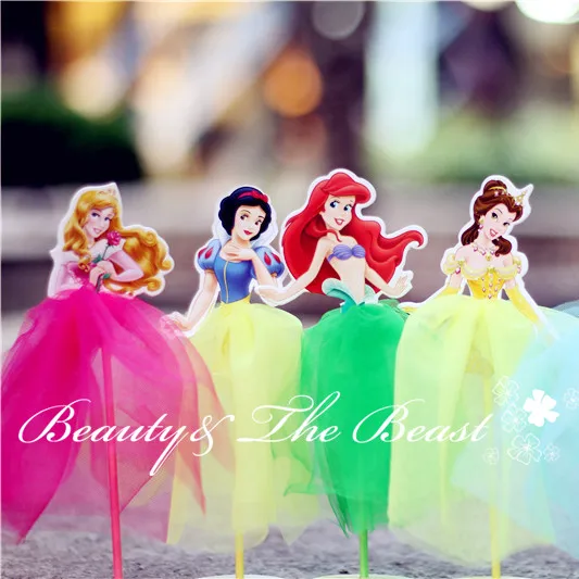 7 2 High Princess Snow White Ariel Cinderella Cupcake