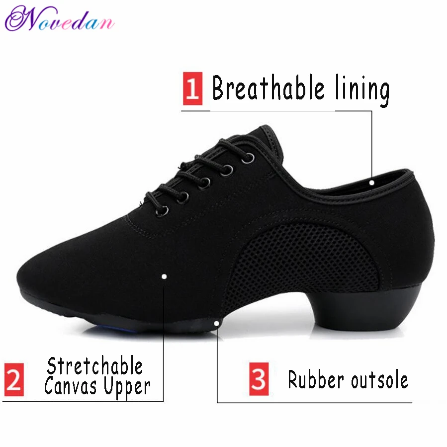 Черные профессиональные танцевальные туфли для сальсы для мужчин и женщин, стандартные танцевальные туфли для бальных танцев, Танго, латинских танцев, обувь для учителя, брезентовые джазовые кроссовки