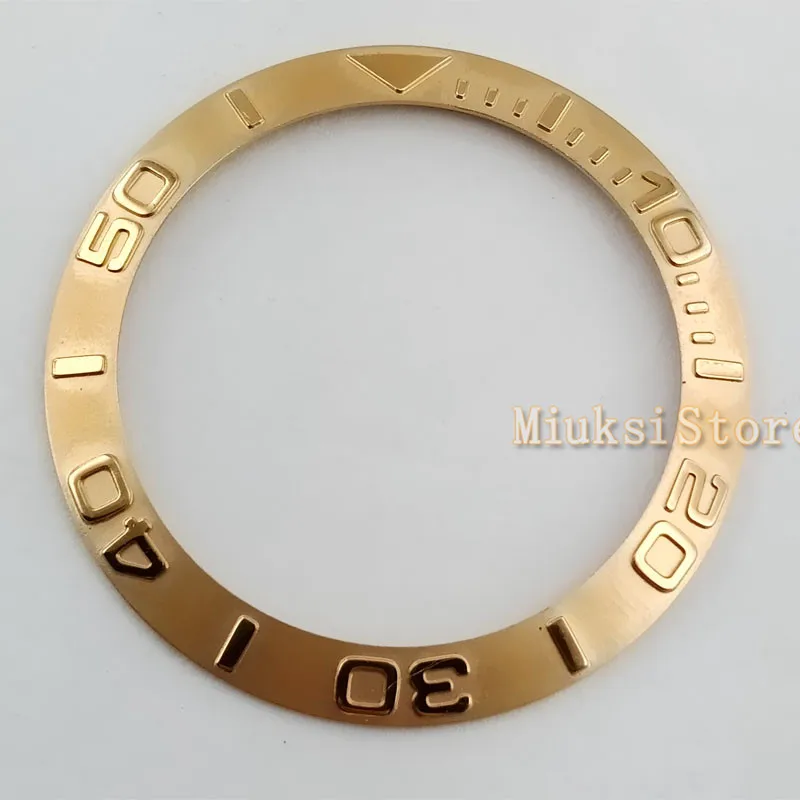 38 мм Серебряный Розовый Золотой высококачественный керамический ободок для мужчин/женщин часы механический БЕЗЕЛЬ для наручных часов новое поступление