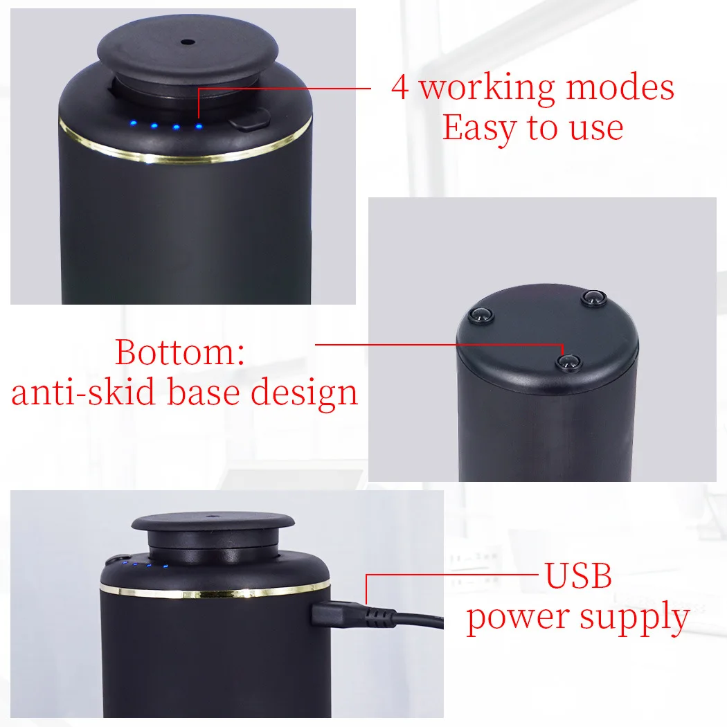 Автомобиль ароматерапия машина диффузор, черный лаконичный USB мини бесшумный аромат, не нужно нагревать и вода для ребенка дома офиса спальни