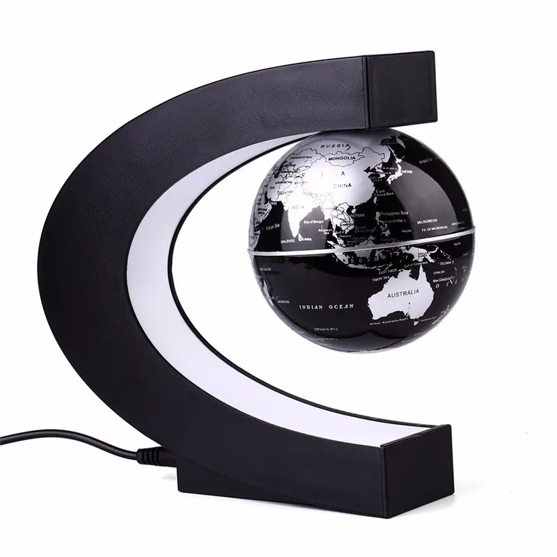 Mapa do Mundo Globo de Luz Novidade Antigravidade Levitação Magnética Flutuante Mágica Lâmpada Novel Aniversário Casa Dezembro Noite Led Luz 6 Luzes noturnas