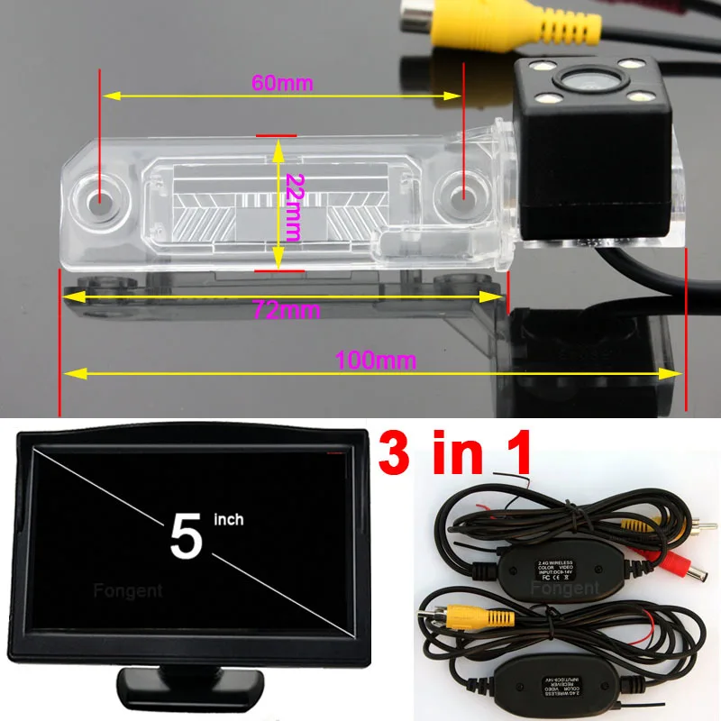 Беспроводная Автомобильная камера заднего вида для парковки заднего вида для VW Passat Sagitar Touran Passat B6 Bora Golf Jetta Superb