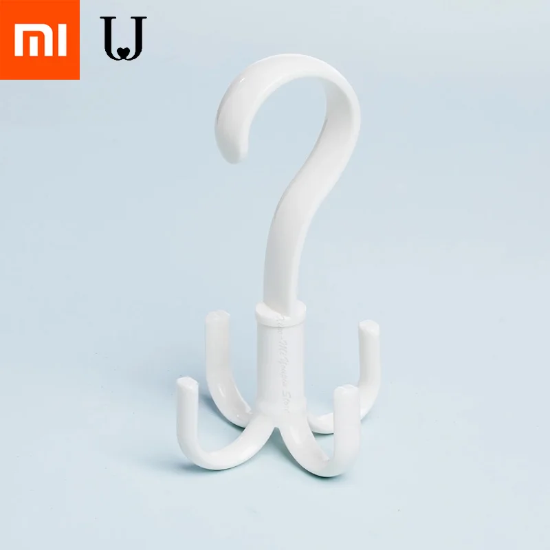 

2 Pcs Original Xiaomi Mijia 360 Degree Rotat Four-jaw Hook Multi-function Bedroom Bathroom Storage Towel And Other Daily Items