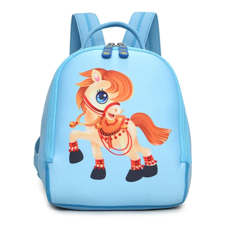Baby Girls Bag Kindergarten Pony Horse Backpack Children's Animal
