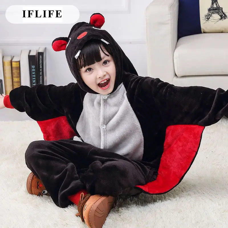 Пижама Infantil Onesie детская пижама с капюшоном и мультяшным рисунком животных
