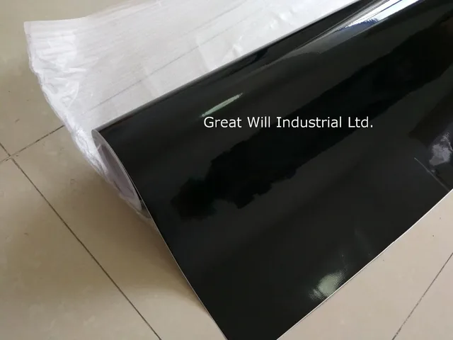 High Gloss Black Vinyl Wrap Film With Air Bubble Free Shiny Black Glossy Vinyl  Car Wrap Piano Black Wrap Size 1.52x30m/Roll - AliExpress