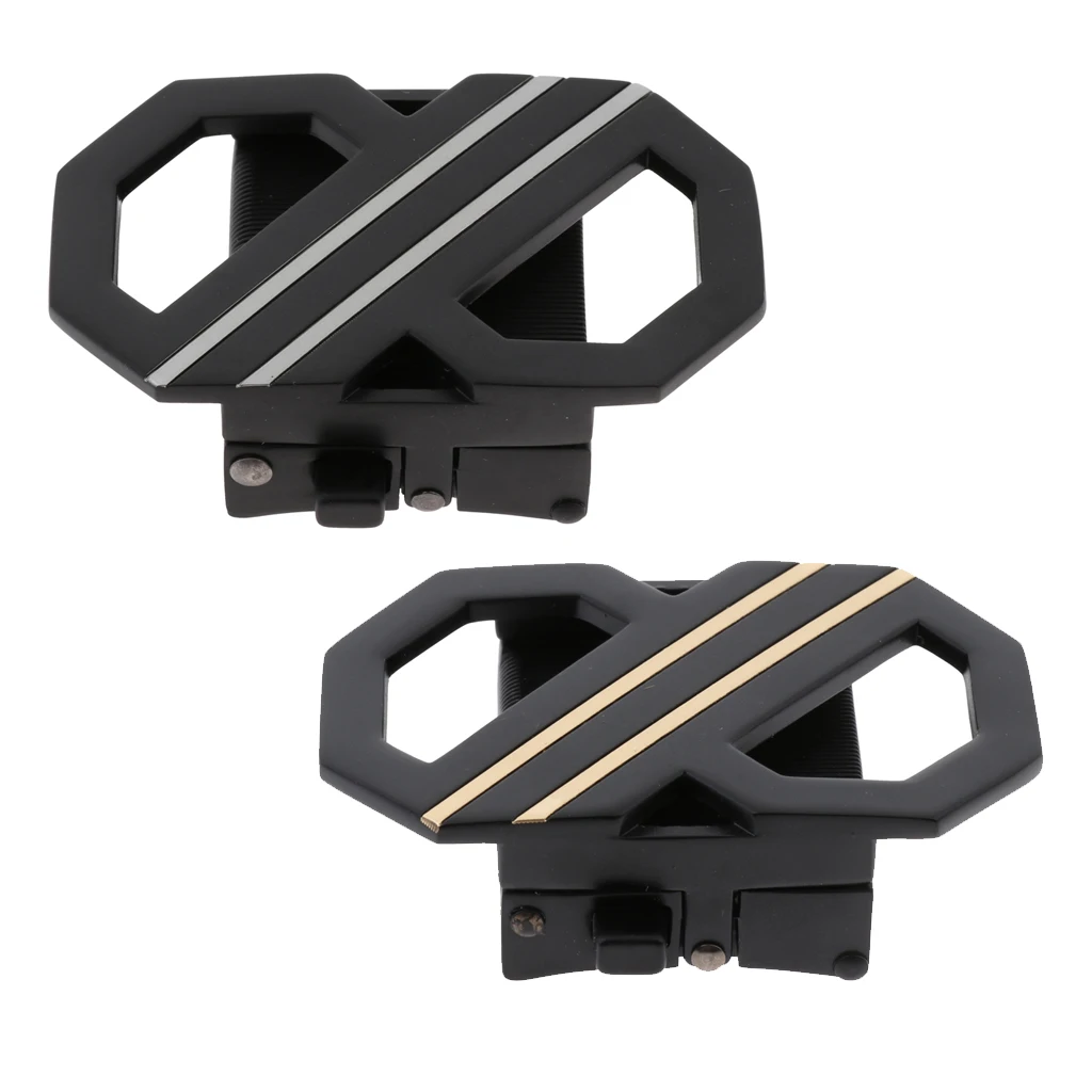 

Classic Solid Buckle Automatic Ratchet Leather Belt Buckle Fits 34-36 mm/1.34-1.42 inch Wide Belts