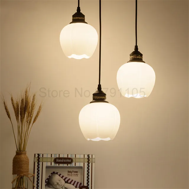 nordic light led personality dining room coffee pendant lamp simple
