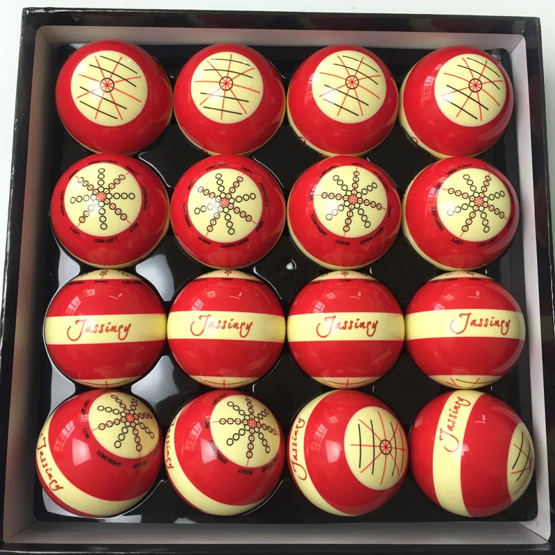 2017 New Jassinry Red Billiard Training ball 1pc Professional Design Pool game 5.72cm CUE balls for billiards Coach Bola balls