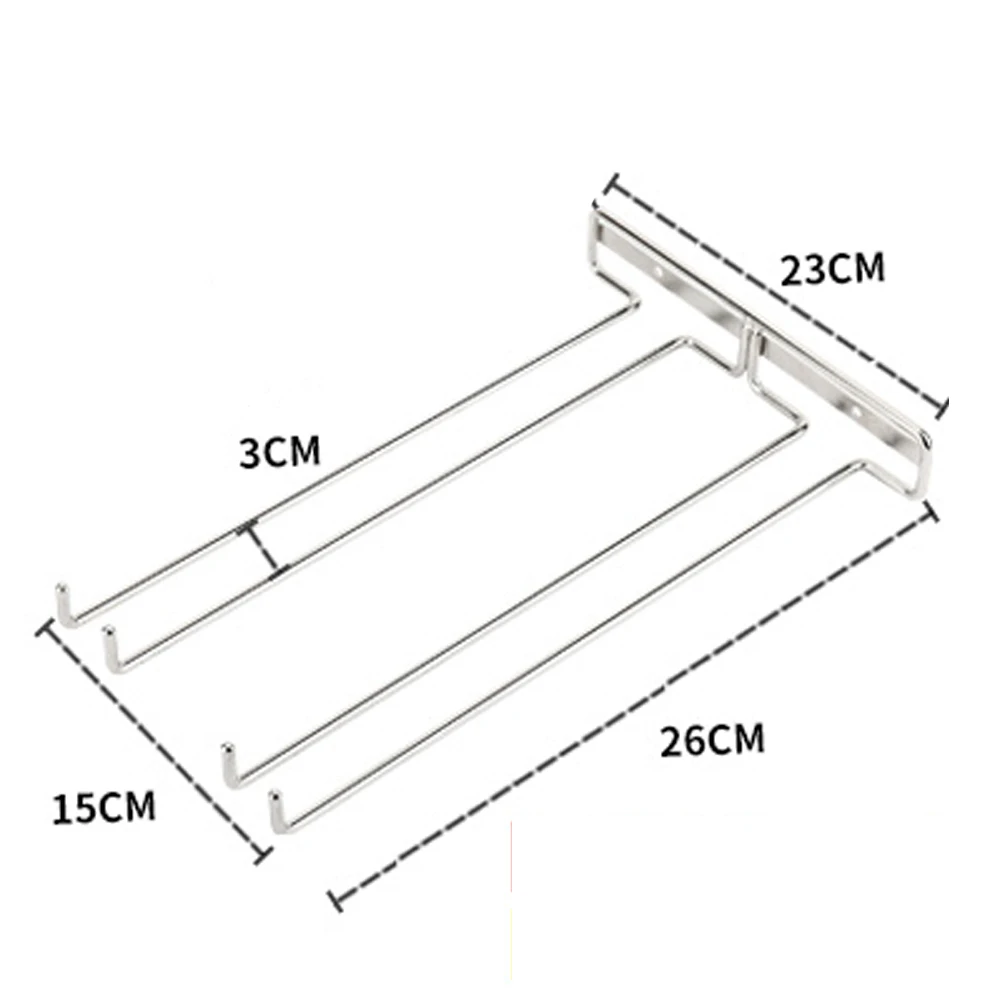 304 нержавеющая сталь Красный Держатель для вина Подвесная подставка для чашек висячая чашка-держатель wx6281751