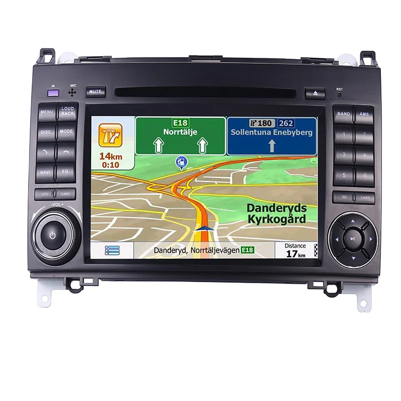 Sale 7"IPS android 9.0 car gps navigation for Mercedes-benz B200 W169 A160 Viano Vito wifi 3g bluetooth steering wheel control radio 4
