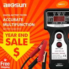 All Sun 12V CCA Digital Automotive Car Battery Tester for Cold Temperature Battery Load Charging Voltage