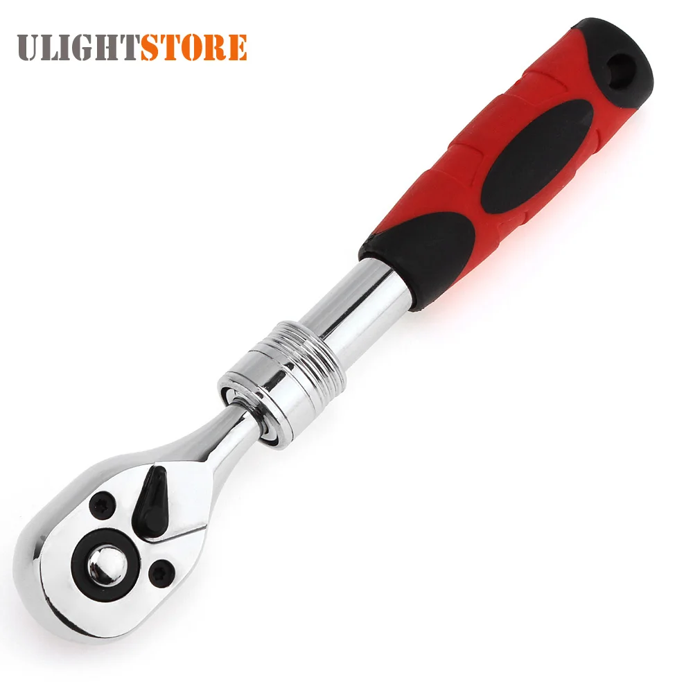 

Flexible Ratchet Wrench 1/4 Allen Key Length Telescopic Socket Wrench 72 Teeth Ratchet Spanner Hand Tools Repair Kit