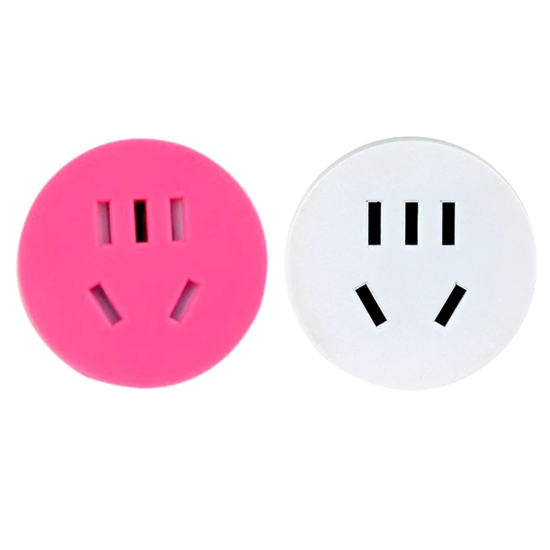

1PC US AU To EU Plug USA AUS To Euro Europe Travel Wall AC Power Plug Wall Charger Outlet Adapter Converter 2 Round Pin Socket