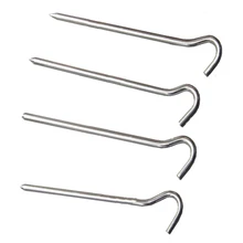 MYLB-4x Aluminum alloy 7 inch camping tent pegs stakes light weight 18cm