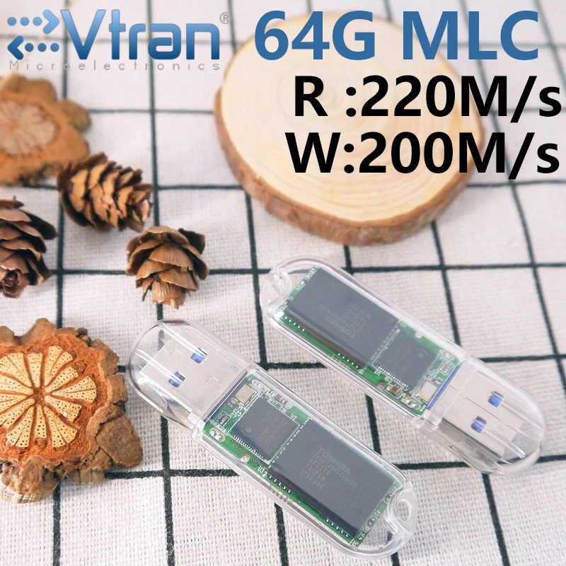 Evtran V03S Write220MB/s USB3.0 32 г MLC FlashDisk высокая скорость IS903 прозрачный Flashdrive TH58TEG8D2HBA8C |