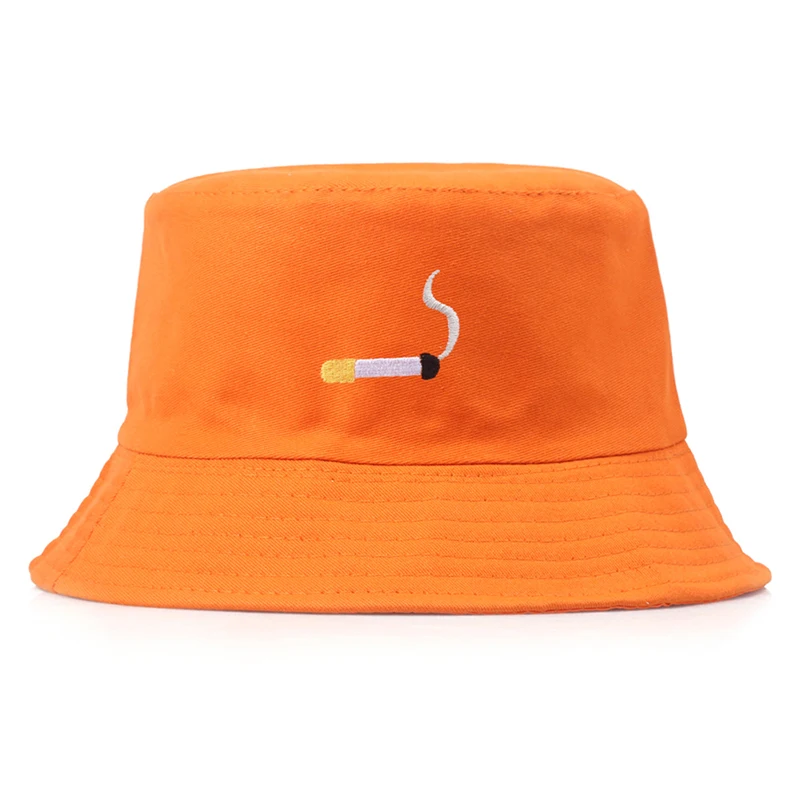 mens orange bucket hat