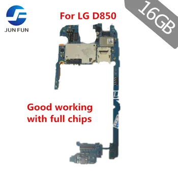 

JUN FUN Unlocked Motherboard ForLG G3 D850 16GB Version Mainboard Logic Board With Chips Android OS