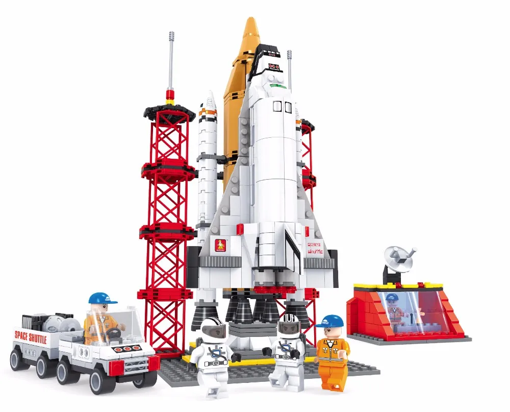 Космический корабль строительные блоки 560 шт. кирпичи развивающие игрушки модель строительные наборы DIY блок морских пехотинцев подарок