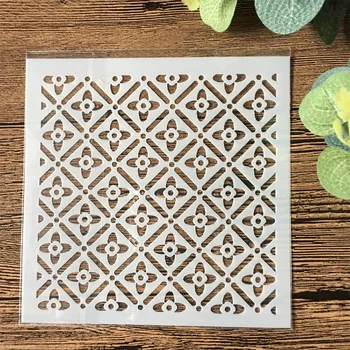 

1Pcs 13*13cm Clover Flower DIY Layering Stencils Wall Painting Scrapbook Coloring Embossing Album Decorative Template