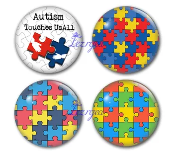 Autism touches us Round Glass Cabochon ,Puzzle Art Pendant Making Photo Cameo Cabochon Setting Supplies for Jewelry Accessories
Autism touches us Round Glass Cabochon ,Puzzle Art Pendant Making Photo Cameo Cabochon Setting Supplies for Jewelry Accessories