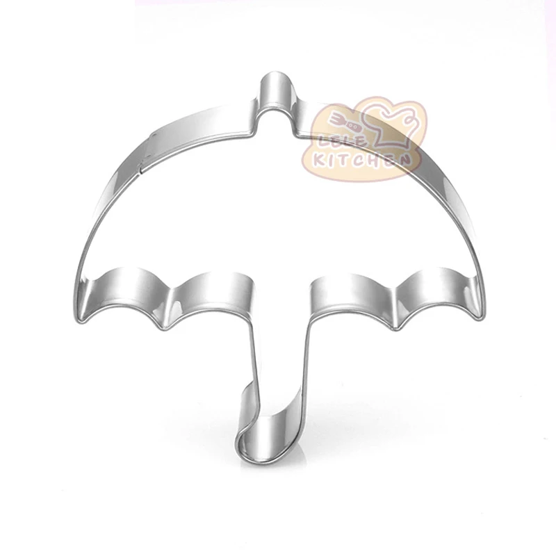1pcs Umbrella Cookie Cutter Molds Metal reposteria patisserie Biscuit Cupcake Pastry Fondant Cake Decor Tool Kitchen Accessories cookie cutter