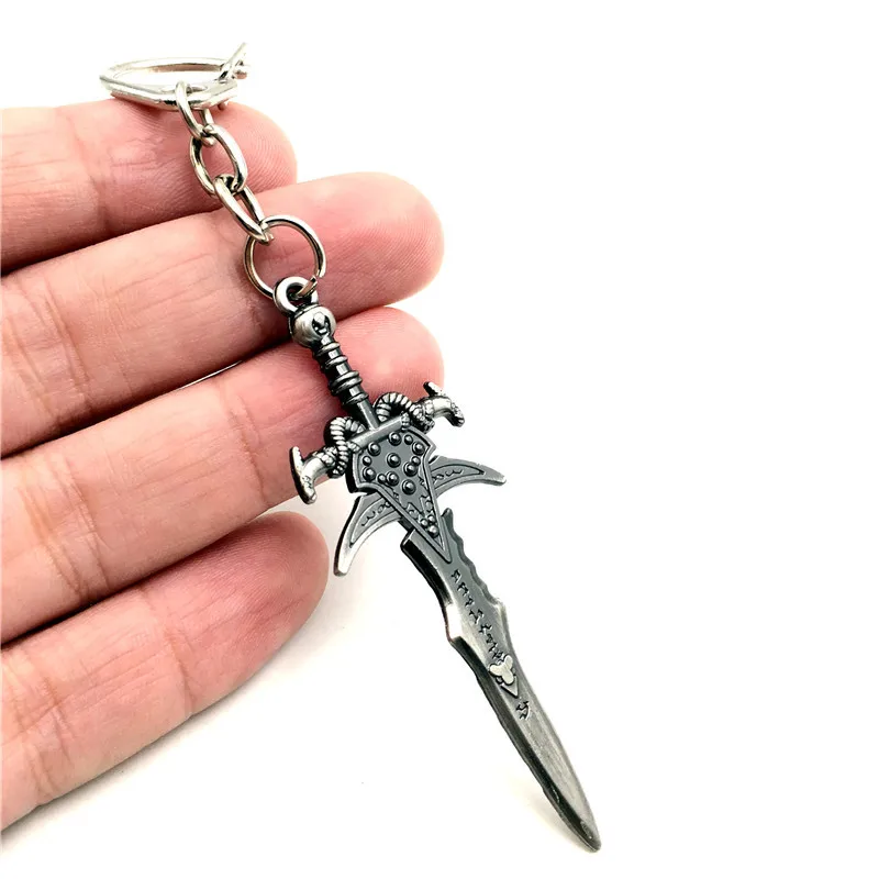 Игра WOW маленькое оружие Модель 6 см кольцо для ключей из сплава кулон брелок