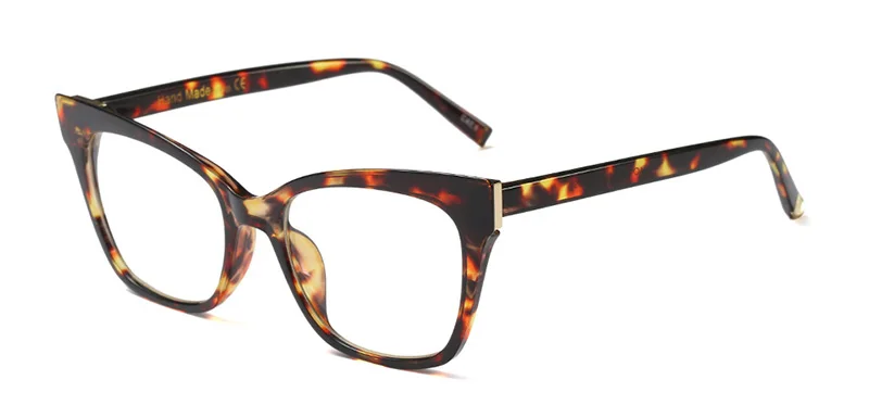 Женские очки shauna оправа для очков в стиле кошачьи глаза популярные женские анти-голубые лучи линзы UV400 - Цвет оправы: Leopard