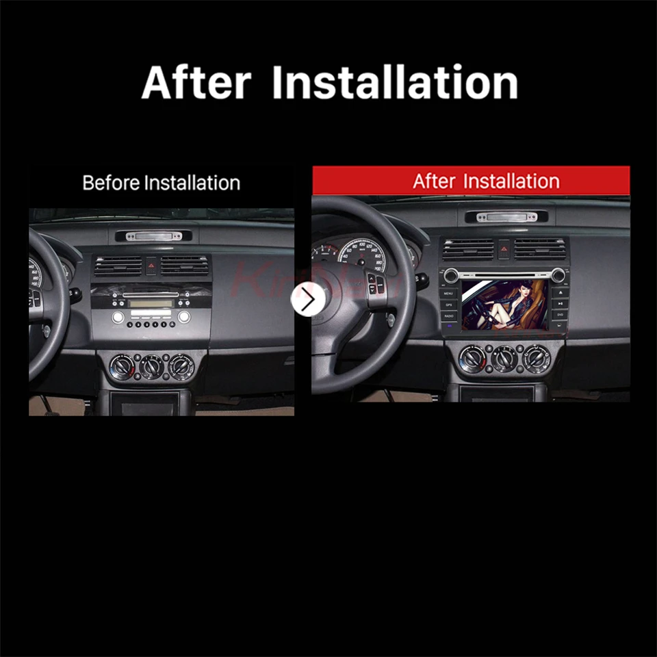 Discount KiriNavi Octa core 4G LET android 7 car audio for Suzuki Swift dvd player with gps support 4K Video 4G 2
